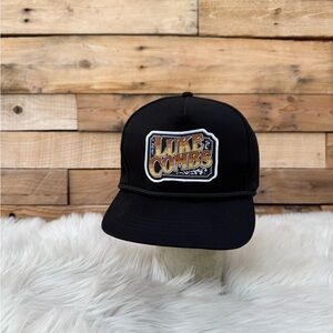 Country Music Star Luke Combs Black SnapBack Trucker Hat Patch